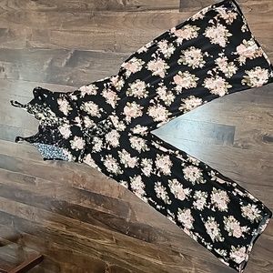 American Eagle Jumper black with orange flowered print.